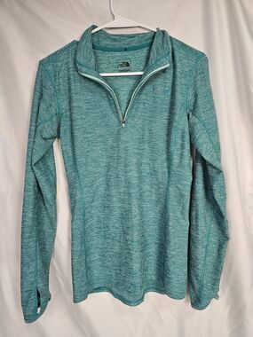 The North Face Women's Teal Half-Zip Active Pullover